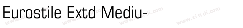 Eurostile Extd Mediu字体转换